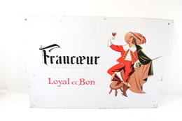Plaque Lithographié - Francoeur Diffusé Dans Toute La France - Loyal Et Bon - Massilly 7008 - Placas En Aluminio (desde 1961)