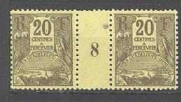 Guadeloupe: Yvert N° T 18**; Millésime 8 - Timbres-taxe