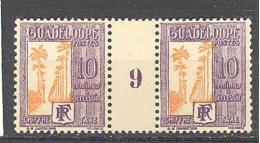 Guadeloupe: Yvert N° T 28**; Millésime 9; Non Signalé - Portomarken