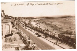 CPA Le Havre La Plage Et L'entrée Du Portvues Du Casino (pk30867) - Cap De La Hève