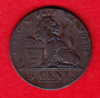 BELGIUM MORIN CAT N° 69a TTB++  1834  (A10) - 5 Cents
