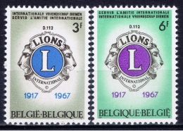 B+ Belgien 1967 Mi 1461-62 1463 Mnh Lions, Pistole - Unused Stamps