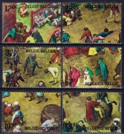 B+ Belgien 1967 Mi 1494-99 Mnh Bruegel - Unused Stamps