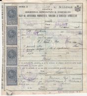 4714FM- ANIMALS PROPERTY CERTIFICATE, AVIATION, KING CHARLES 2ND REVENUE STAMPS, 1942, ROMANIA - Fiscaux