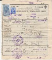 4718FM- ANIMALS PROPERTY CERTIFICATE, AVIATION, AGRICULTURE, COMMERCE, KING CHARLES 2ND REVENUE STAMPS, 1939, ROMANIA - Steuermarken