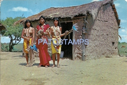 62247 PARAGUAY COSTUMES NATIVE WOMAN SEMI NUDE YEAR 1971 POSTAL POSTCARD - Paraguay