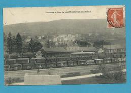 CPA - Vue Panoramique Chemin De Fer Trains La Gare SAINT-SULPICE-LAURIERE 87 - Sonstige & Ohne Zuordnung