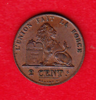 BELGIUM MORIN CAT N° 96 UNC  1847  (A32) - 2 Cents