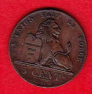 BELGIUM MORIN CAT N° 82 SUP  1856  (A20) - 5 Cent