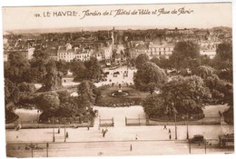 CPA Le Havre, Jardin De L'Hôtel De Ville Et Rue De Paris (pk30875) - Square Saint-Roch