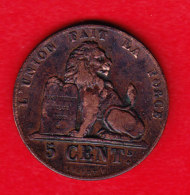 BELGIUM MORIN CAT N° 78 UNC  1851  (A18) - 5 Cents