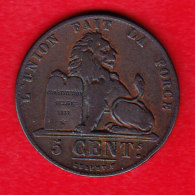 BELGIUM MORIN CAT N° 77 UNC  1850  (A17) - 5 Cents