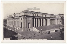 USA, NEW YORK CITY NY,  POST OFFICE BUILDING, 8th AVE And 31st STREET, C1920s Unused Vintage Postcard [6263] - Other Monuments & Buildings