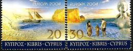 Cyprus - 2004 - Europa CEPT - Vacations - Mint Booklet Stamp Set (type 2) - Ongebruikt