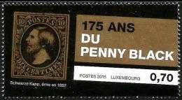 Luxembourg - 2015 - 175th Anniversary Of Postage Stamps - Penny Black - Mint Stamp - Ongebruikt