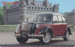 Télécarte Japon / 110-016 - Vieille Voiture TOYOTA & Château - OLDTIMER CLASSIC CAR & Castle Japan Phonecard - 3021 - Voitures