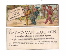 CHROMO    CACAO   VAN HOUTEN  : PETITS LUTINS DE NOEL - - Van Houten