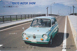 Carte Orange Japon - VOITURE - Série Tokyo Motor Show - SUBARU Sur Pont - CAR Japan Prepaid JR Card - AUTO Karte - 3043 - Voitures