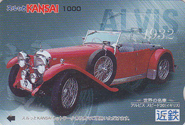 Carte Prépayée JAPON - VIEILLE VOITURE - ALVIS SPEED / ENGLAND Rel. -  OLDTIMER CAR JAPAN Prepaid Lagare Card - 3052 - Voitures