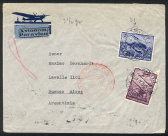 Airmail Cover Sent From Split To Argentina On 1/MAY/1939 Franked With 35D., Very Fine Quality! - Andere & Zonder Classificatie