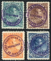 Sc.104/107, 1892 Complete Set Of 4 Overprinted Values, VF, Catalog Value US$58. - Venezuela