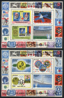 Sc.C424/5, 1976 Argentina '78 Football World Cup + Other Topics, Cmpl. Set Of 2 Souvenir Sheets, MNH, VF Quality,... - Uruguay