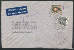 Airmail Cover Sent From Locarno To Argentina On 19/JUN/1940 Franked With 2.40Fr., VF Quality! - Other & Unclassified