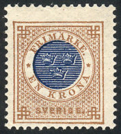 Sc.49, 1886/91 1Kr. Bistre And Dark Blue, Mint, VF Quality, Catalog Value US$100. - Andere & Zonder Classificatie