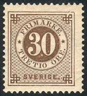 Sc.47, 1886/91 30o. Light Brown, Mint, VF Quality, Catalog Value US$210. - Autres & Non Classés