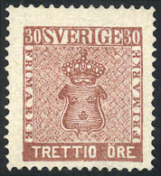 Sc.11, 1858 30o. Brown, Mint No Gum, VF Quality, Catalog Value US$500. - Sonstige & Ohne Zuordnung