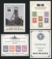 4 Commemorative Sheets Printed For Various Stamp Exhibitions, Excellent Quality! - Autres & Non Classés