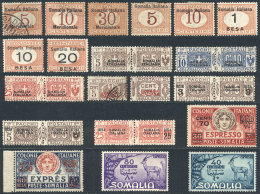 Express, Postage Dues And Parcel Post: Lot Of Good Stamps And Sets, Mint (some MNH) And Used, Fine To VF General... - Somalie