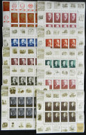 Sc.3721/3730, 1970 Lenin, Cmpl. Set Of 10 Values In Blocks Of 8 Stamps And 16 Cinderellas, VF! - Autres & Non Classés