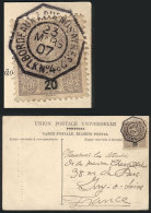 Postcard Sent To France On 23/MAR/1907, Franked By Portuguese Stamp Of 20Rs. With Octagonal Cancel Of French... - Autres & Non Classés