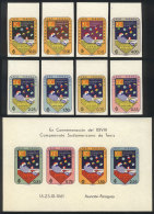 Sc.605/9 + C301/3 + Imperf Souvenir Sheets, 1961 Tennis Championship, Cmpl. Set Of 8 Values + 4 Imperf Souvenir... - Paraguay