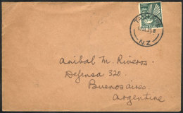 Cover For Printed Matter (unsealed Flap), Franked With ½p. Sent From Taihape To Argentina On 13/JUL/1935,... - Autres & Non Classés