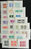 Sc.717/729 + C296/308, 1949 Sport, Complete Set Of 26 Souvenir Sheets, MNH But With Stain Spots On Gum, Good... - Nicaragua