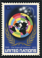 Sc.260, 1975 10c. United Nations 30th Anniv., Unadopted ORIGINAL ARTIST DESIGN (by A. Medina Medina, From Uruguay),... - Andere & Zonder Classificatie
