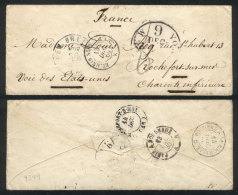 20/NO/1860 Sacrificios-Rochefort, Cover With Original Content, Very Interesting! Cover Sent From Sacrificios, Near... - Mexiko