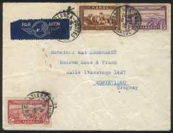Airmail Cover Sent From Casablanca To Uruguay On 19/SE/1936 Franked With 9.50Fr., Rare Destination! - Autres & Non Classés