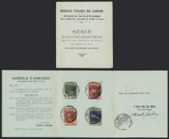 Sc.100/103, 1920 Anniversary Of The Occupation Of Fiume Led By D´Annunzio, Cmpl. Set Of 4 Values On A Special... - Fiume