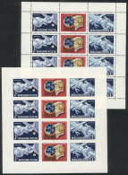 Sc.C285/6, 1969 Space Exploration, Perforated And Imperforate Sheets, MNH, VF Quality, Catalog Value US$50. - Neufs