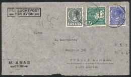 Airmail Cover Sent From Amsterdam To Argentina On 9/OC/1936 Franked With 92½. - Briefe U. Dokumente