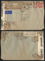 Airmail Cover Sent From London To Argentina On 7/MAR/1941, With British Censor Label And Several OFFICIAL SEALS Of... - Autres & Non Classés