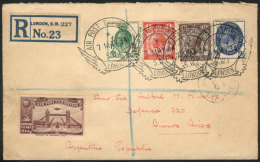 7/MAY/1934 LONDON - ARGENTINA: Registered Cover Franked With 4-color Postage, Special "Air Post Exhibition -... - Other & Unclassified