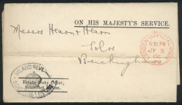 Official Letter Sent On 3/JUL/1906, VF Quality, Interesting! - Andere & Zonder Classificatie