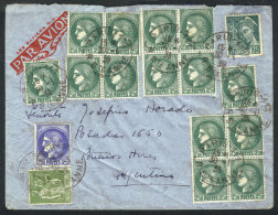 Airmail Cover Sent From Paris To Argentina On 30/JA/1939, Very Nice Postage! - Andere & Zonder Classificatie