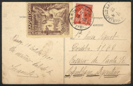 PC Posted On 18/OC/1909, Franked With 10c. Along A Nice Cinderella Of The Nancy Exposition! - Sonstige & Ohne Zuordnung