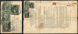 Last Page Of A Publication In English, Sent From BOULOGNE SUR MER To London On 29/AU/1868 Franked With 8c., Minor... - Other & Unclassified