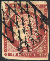 Yvert 6, 1849 Ceres 1Fr. Dark Carmine, With Defects (thin On Reverse And Tear), Very Good Appeal, Catalog Value... - Sonstige & Ohne Zuordnung